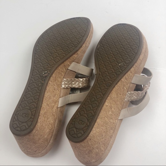 Ugg Maddie Cork Wedge Sandal 9 - Picture 5 of 6